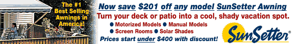 SunSetter Awnings Coupons - Coupon Codes, Promotions and Promotional Codes for Sunsetter.com
