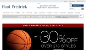 Paul Fredrick Promotion Codes